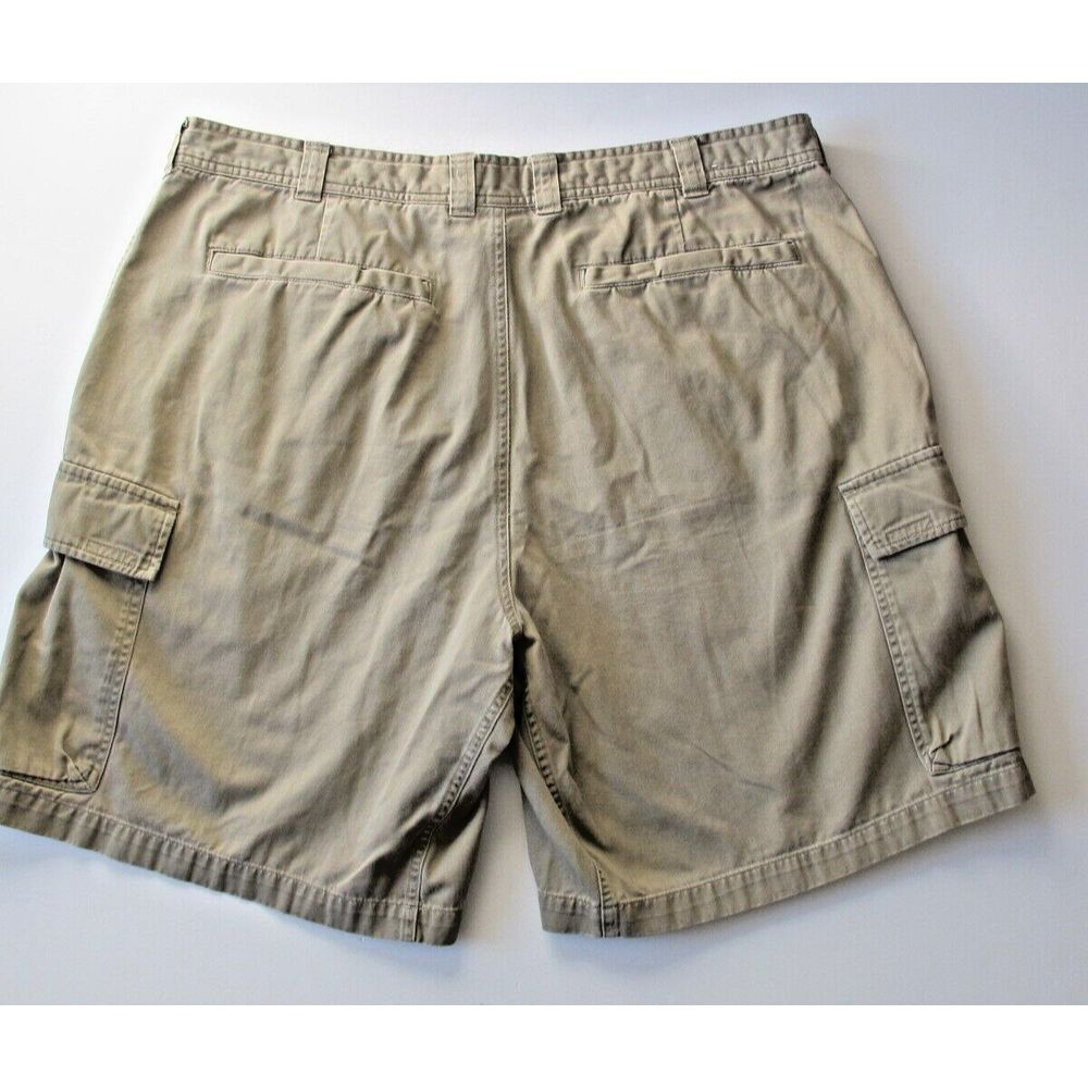 Men's Size 40 Columbia Beige Cotton Casual Flat‎ Front Cargo Casual Shorts - Picture 6 of 7